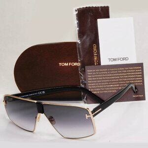 Tom Ford 66mm Gold Grey Sunglasses